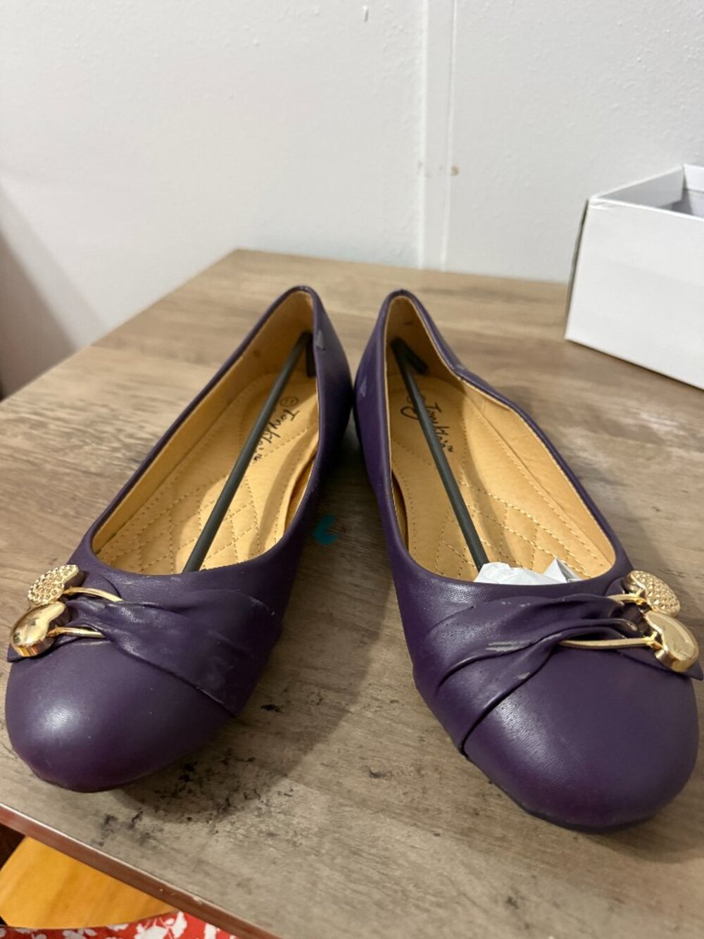 💜 Pretty in Purple! Tory Klein Plum Purple Ballet Flats